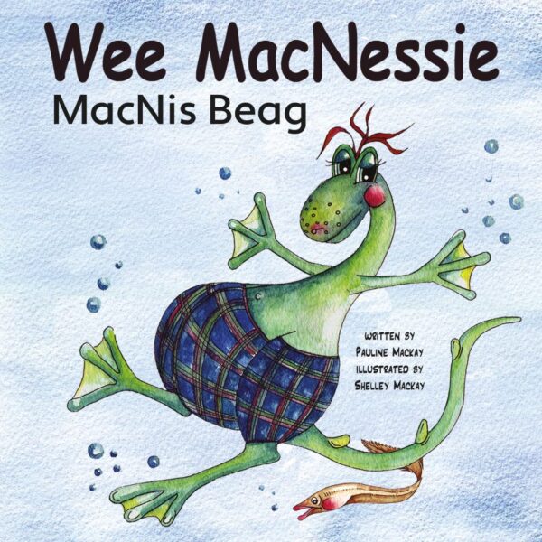 Wee MacNessie in English and Gaelic picture book cover