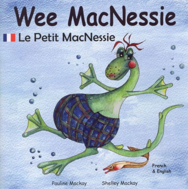 Wee MacNessie in English and French picture book cover