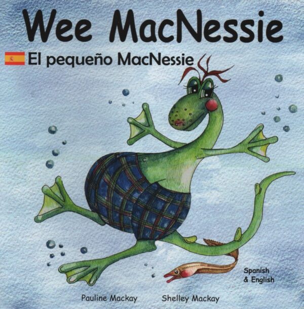 Wee MacNessie in English and Spanish picture book cover