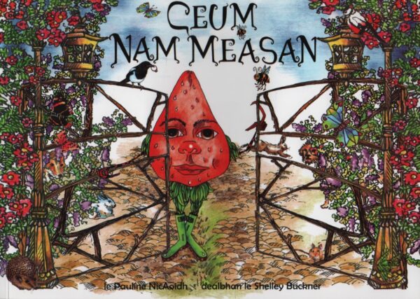 Gaelic only introduction to ten fruit characters living in Vitamin Village